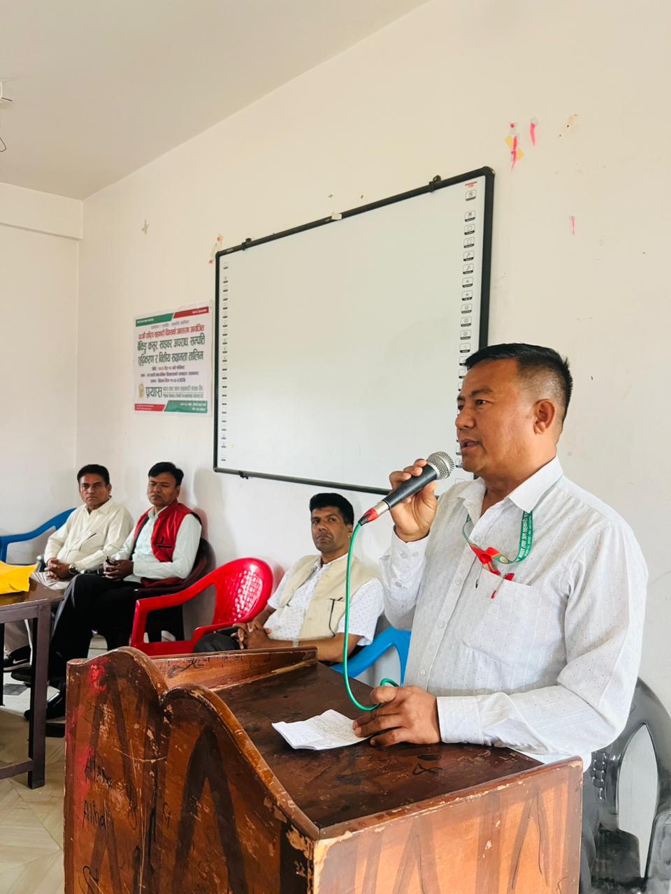 संस्थाका अध्यक्ष भिम बहादुर थापा आफ्नो भनाई राखदै